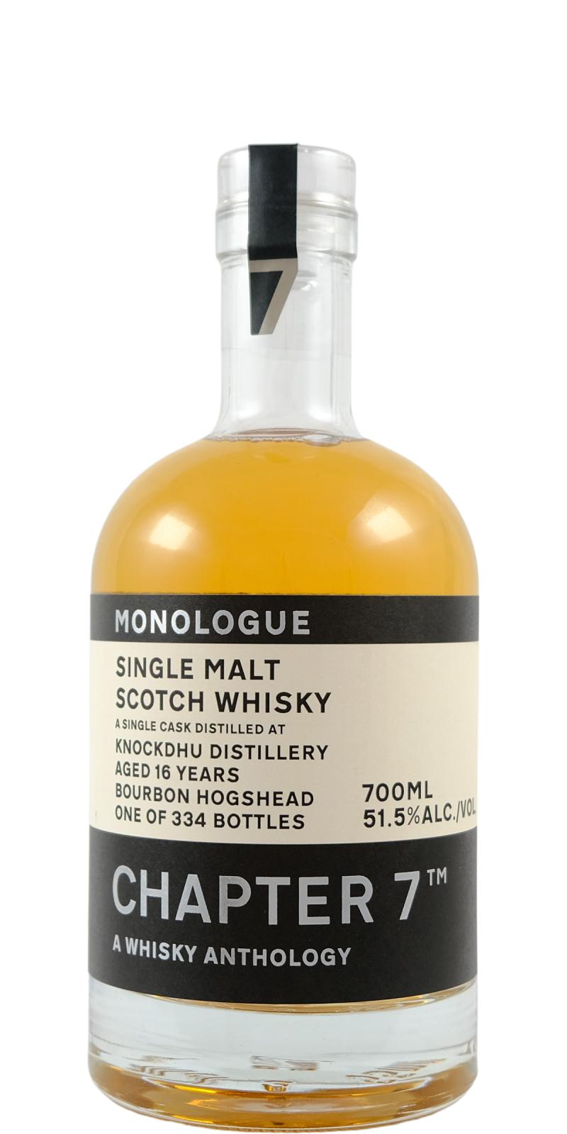 Chapter7 Knockdhu 2006 #6 51,5% 0,7L hhd bourbon