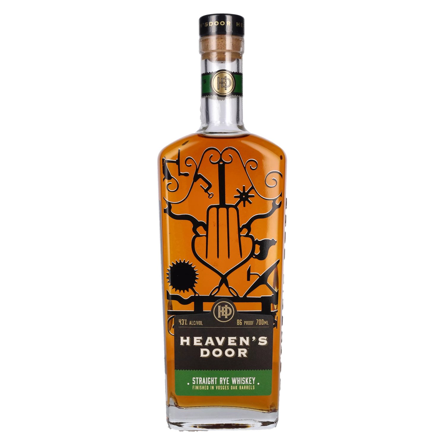 Heaven's Door Straight Rye Whiskey 43% 0,7L