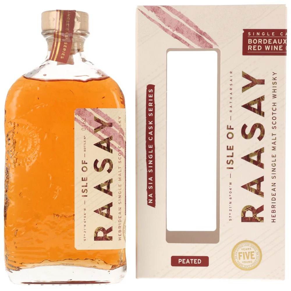 Isle of Raasay Peated Red Wine SC #8 5YO 61% 0,7L