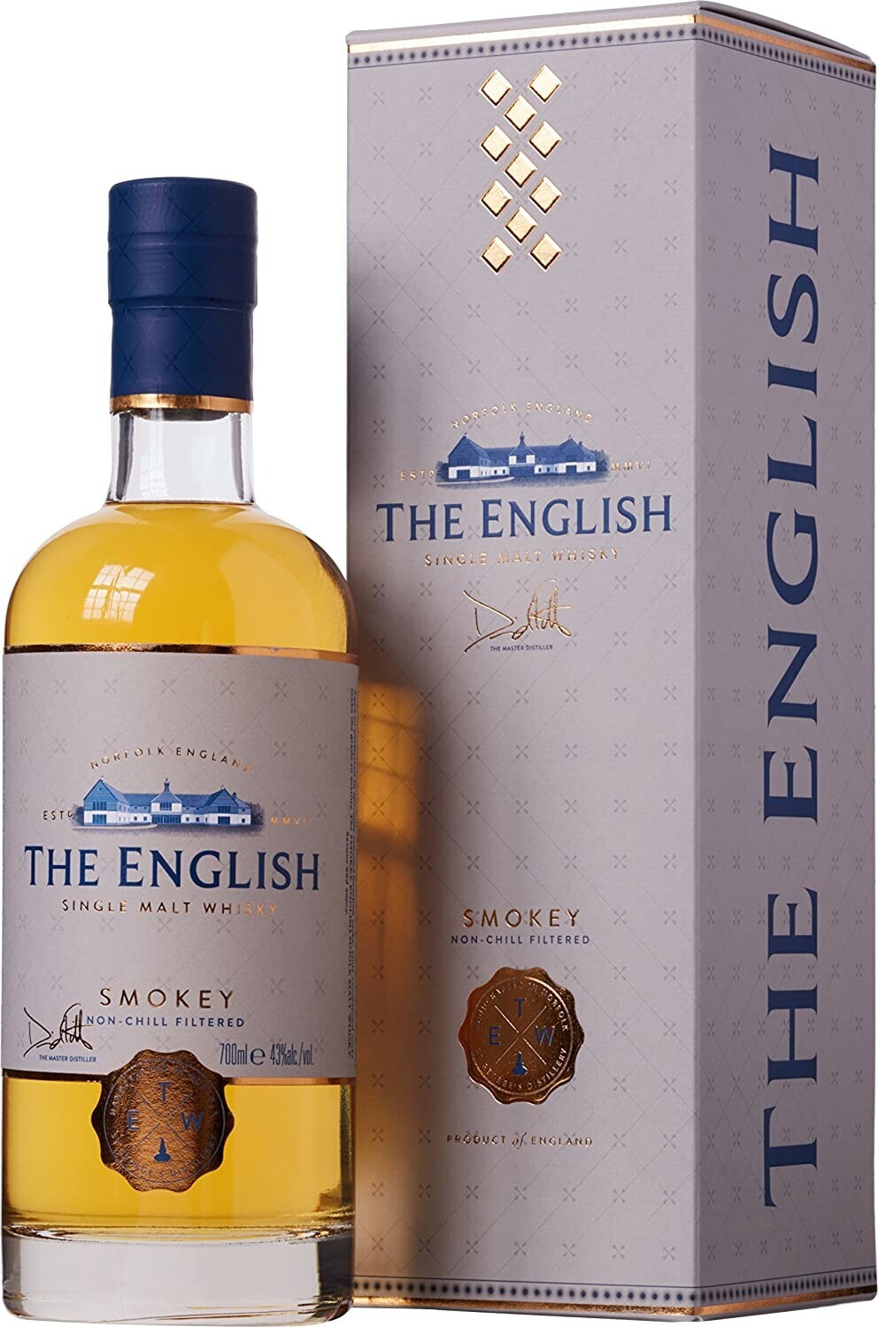 The English Whisky Smokey 43% 0,7L
